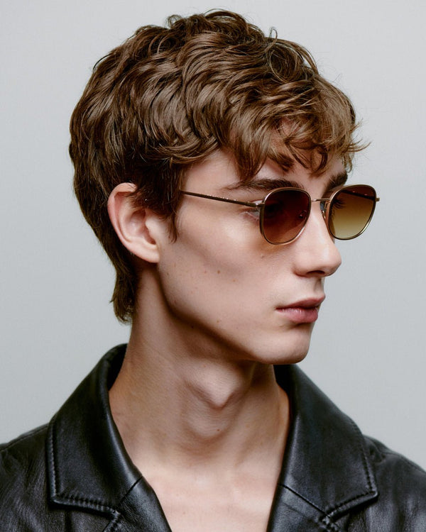 Hello / Matte Gold & Brown Gradient Lens - Shade Files